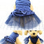 Dog Wedding Dress Cotton Lace Floral Dress For Small Dogs Chihuahua Summer Puppy Dress Pomeranian Princess Tutu Yorkshire Clothe