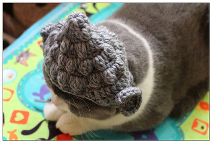 Winter Cosplay Buddha Pet Dog Hat Ginger Ear Protective Head Wear for Small Puppy New Year Lace Up Yorkshire Cat Accessories