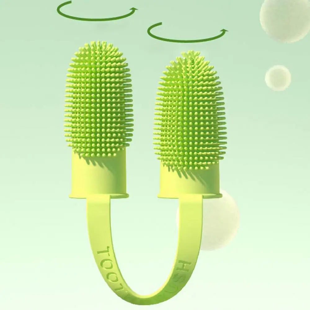 Puppy Tooth Brush Dog Finger Toothbrush For Easy Teeth Cleaning Dental Brush For Small Dogs Cats And Most Pets Supplies