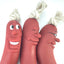 1Pcs Interactive Squeaky Pet Dog Chew Toys Teeth Cleaning Funny Brown Toy Rubber Sausage Products Toys For dog Pets accessories