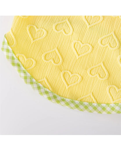 Sweetheart Bow Tie Hairpin Pet Dog Clothes Countryside Leisure Summer Vest for Small Puppy Soft Cotton Chihuahua Cat Clothing