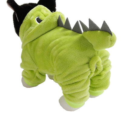 Winter Jacket For Dog Small Dog Coat Dinosaur Dogs Costume Christmas Outfit For Pet Medium Dogs Clothes Chihuahua Puppy Sweater