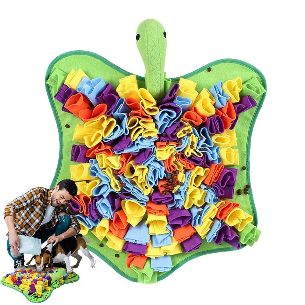 Pet Snuffle Mat Dog Foraging Mats in Turtle Shape Enrichment Toys Puppy Dog Feeding Mat  Treat Dispenser Slow Feeding Blanket