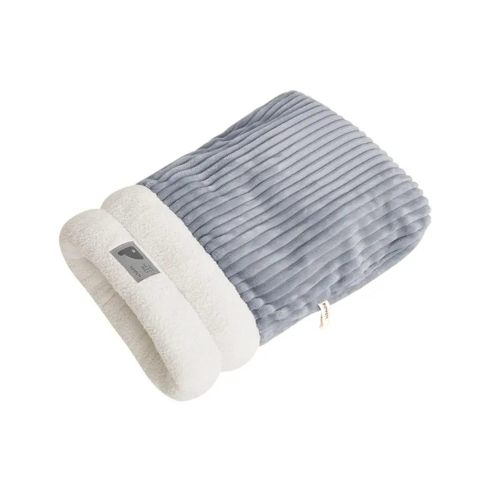 Cat Sleeping Bag Soft Cat Bed Warm Pet Pocket Type Quilt Bed Semi-Enclosed Warming Burrow Cat Bed Dog Bed For Camping