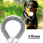 3 Rows Stainless Steel Dog Chain Collar Strong Metal Dog Chain Slip Pinch Choke Collar for Walking and Training Pet Pit-bull Dog