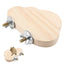 Bird Perches for Cage Natural Wooden Platform Stand for Parrot Bird Perch Stand Toy Stand Playground Budgie Toys Parakeet Cage
