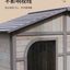 Solid wood dog house dog villa wooden kennel waterproof and rainproof outdoor large kennel dog house type pet