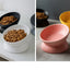 Ceramic bowl, cat bowl, dog bowl, pet bowl, slanted mouth, high foot protection, cervical spine, dog, cat, food bowl, pet suppli