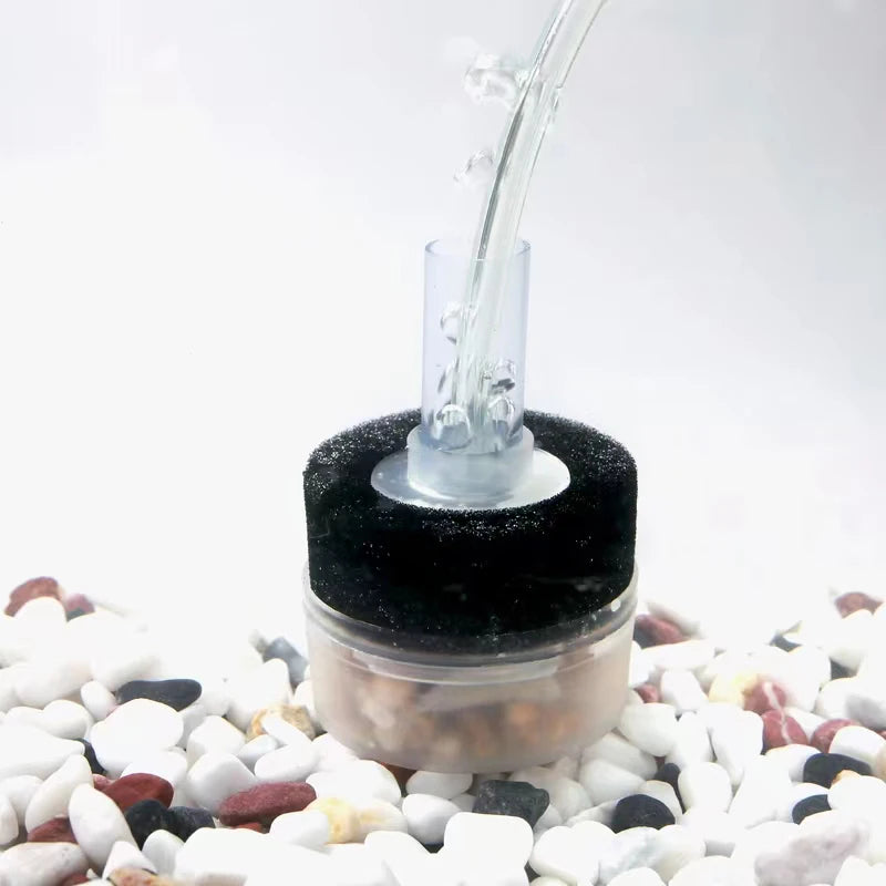 Small Aquarium Filter Fish Tank Shrimp Pond Air Pump Biochemical Sponge Filter Bio Sponges Filter Aquarium Filtration Filter New