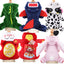 pawstrip Small Dog Clothes Warm Winter Pet Dog Jumpsuit Puppy Fleece Hoodie Chihuahua Small Medium Dog Warm Outfit Kitten Jacket