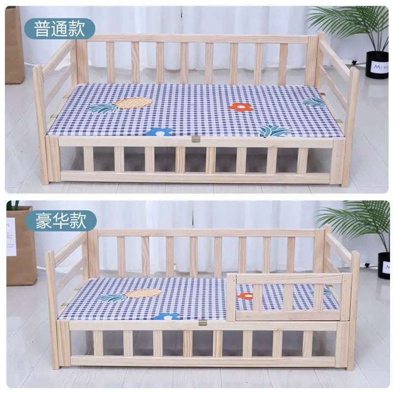 Kennel  solid wood dog bed  sleeping medium small dog  pet bed