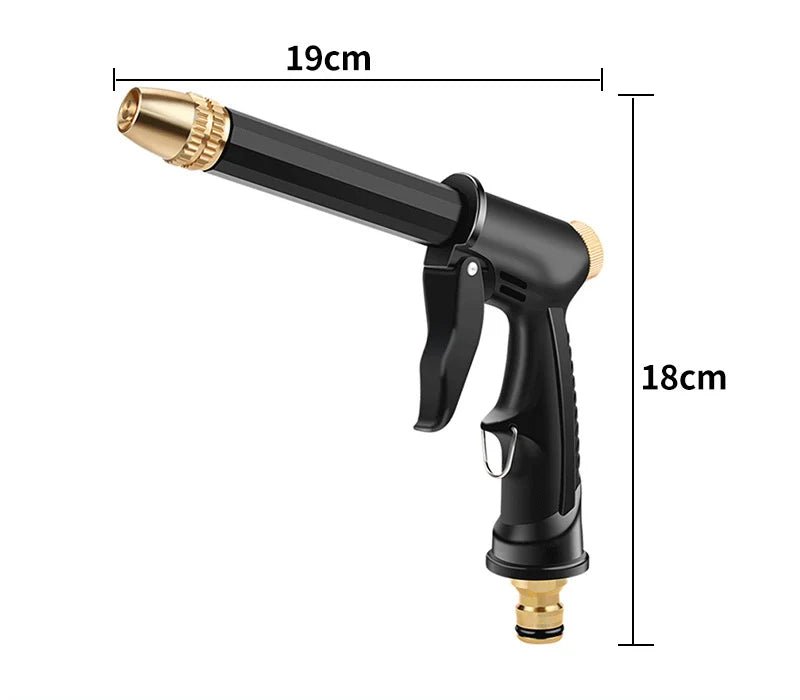High pressure household garden car wash water gun hose telescopic watering pet cleaning shower nozzle divine tool set