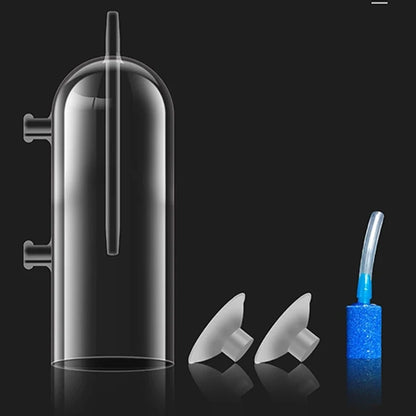 Glass Cover Fish Tank Aquarium Air Stone Oxygen Aerator Increasing Air Bubble Pond Pump Hydroponic Oxygen Supply High Quality