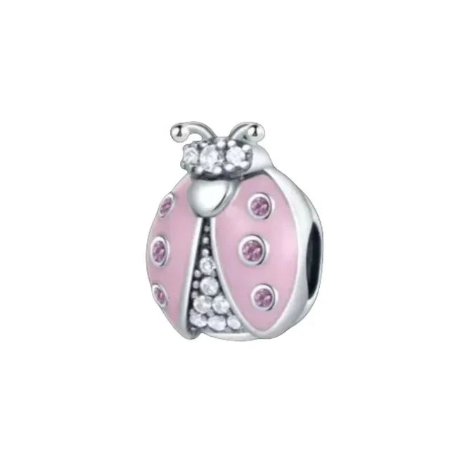 New 925 Sterling Silvering Butterfly Bees Bird Charm of ley 925 Chain Beaded Fit Original Pandora Bracelet DIY Ladies Jewelry