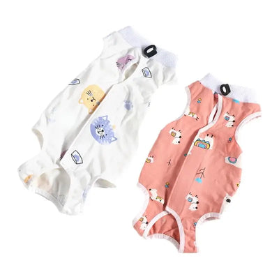 Cat Recovery Onesie Breathable Spay Abdominal Kitten Recovery Shirt Collar Alternative Kitten Onesie Clothes Kitten Shirt Coats