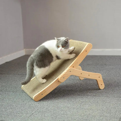 Cat Scratcher Wooden Frame Detachable Scrapers Bed 3 In 1 Cat Scratch Board Toys Training Grinding Claw for Cats Lounge Bed