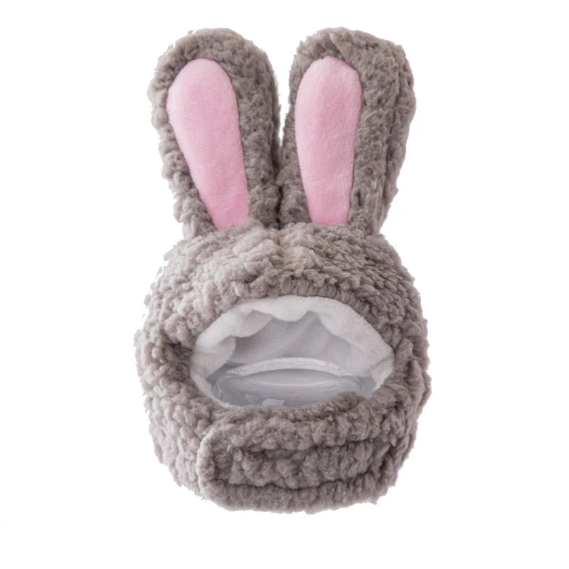 Plush Rabbit Ears Pet Dog Accessories Cosplay Cat Hat Winter Lovely New Year Christmas Puppy Headgear Soft Velvet Pet Supplies