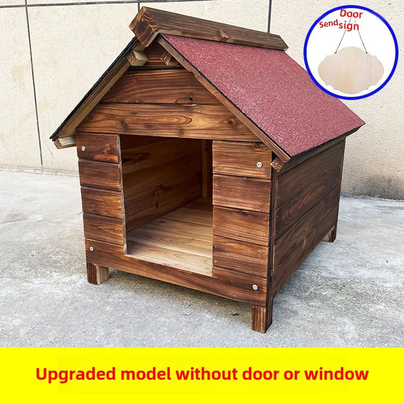 Rural Kennel Outdoor Kennel Rainproof Waterproof Rural Outdoor Kennel Courtyard Pet Small House Villa Four Seasons Pass