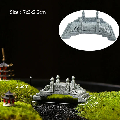 Resin Small Bridge Aquarium Ornaments Decoration Artificial Mountain for fish Tank Resin Aquarium Ornament Fish Tank Background