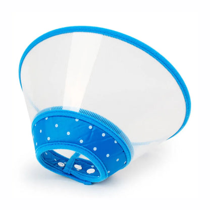 Pet Recovery Dog Cones Cat Cones After Surgery Adjustable Breathable Dog Cone Collar Soft Plastic Puppy Elizabethan E-Collar