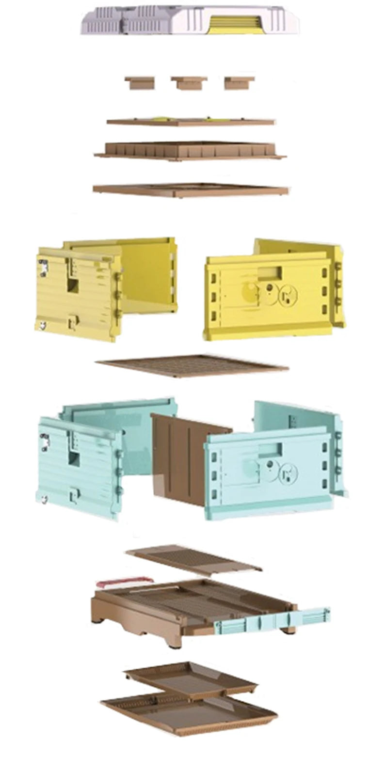 Insulated 10 frames hive plastic beekeeping hives