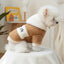 Fashion Patchwork Dog Hoodies "New York" Thick Warm Fleece Dog Hooded Coat Winter Dog Clothes for Small Medium Dogs Pet Apparel