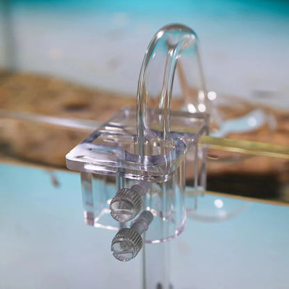 Transparent Acrylic Aquarium Bracket Holder for Scissor Tweezers Shovel Kit Water Tubes Fixed Clip Aquarium Maintenance Tools