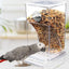 Bird Feeders Parakeet Feeders For Bird Cage Automatic Parrot Feeder Drinker Clear Acrylic Splash-Proof Bird Feeder