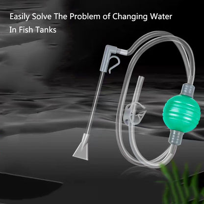 Aquarium Fish Tank Water Changer Air Pump Cleaning Tools Aquarium Gravel Cleaner Vacuum Siphon Pump with Filter Nozzle New