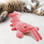 Pet Electric Plush Toy Puppy Dog Cat Interactive Plush Lobster Electric Toy Rechargeable Pet  Toy With Removable Catnip Bag