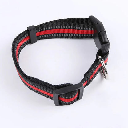 Adjustable Durable Pet Collar Leash for Small Medium Large Dogs Cats Reflective Dog Collar Nylon Collar for Dog Cat Pet Supplies