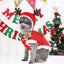Christmas Dog Clothes Hoodie Pet Dog Sweater Flannel Antlers Scarf Winter Warm Small Dog Outfit Cat Hooded Clothing Costume Coat