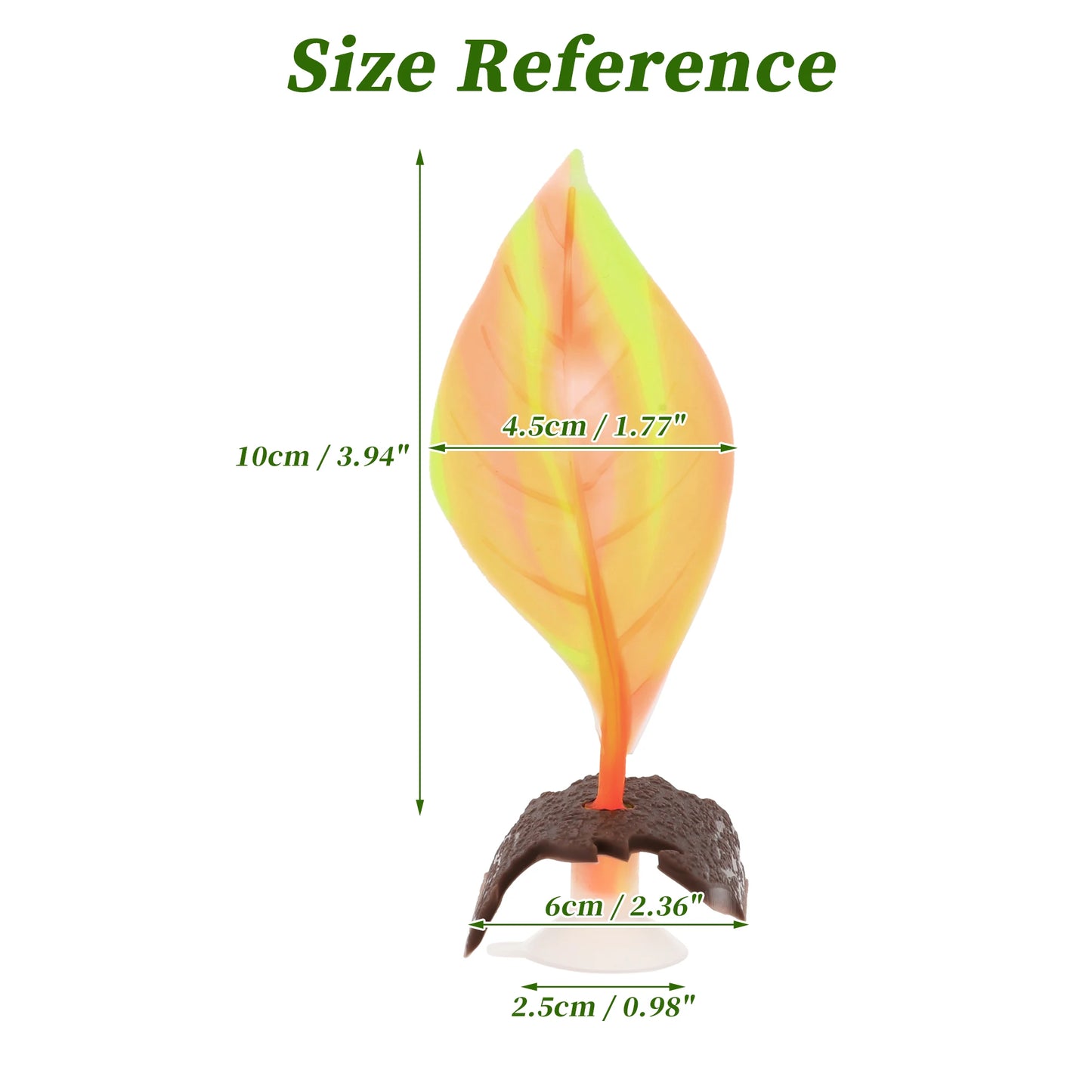 UXCELL Artificial Betta Fish Bed Simulation Betta Leaf Bed Betta Hammock Pad with Suction Cup Aquarium Decor Fish Supplies