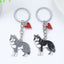 I LOVE Alaska Husky Dog Keychain Cute animal Cartoon dog Keychain dog Gift For woman Man Jewelry
