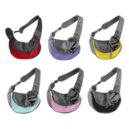Large Space Pet Travel Shoulder Bag, Widened And Thickened Shoulder Strap Design Does Not Squeeze Breathable Mesh Pet Backpack