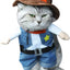 Funny Pet Dog Cat Halloween Costume Dog Cowboy Clothes Pet Dog Costumes for Small Dogs Cosplay Cat Accessories