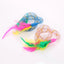 Pet cat toy String tubing with feather spring elastic toy pet supplies