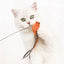 Simulated Bird Cat Toys Upgraded Epoxy Sucker Steel Wire Long Rod Feather Cat Teasing Stick Cat Self Hi No Harmful Ingredients