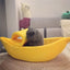 Puppy Dog Bed Cat Bed Pet Sofas Comfortable and Washable Cute Banana Shape Pug Doggy Kitten Sleeping Bed Nest for Small Animals