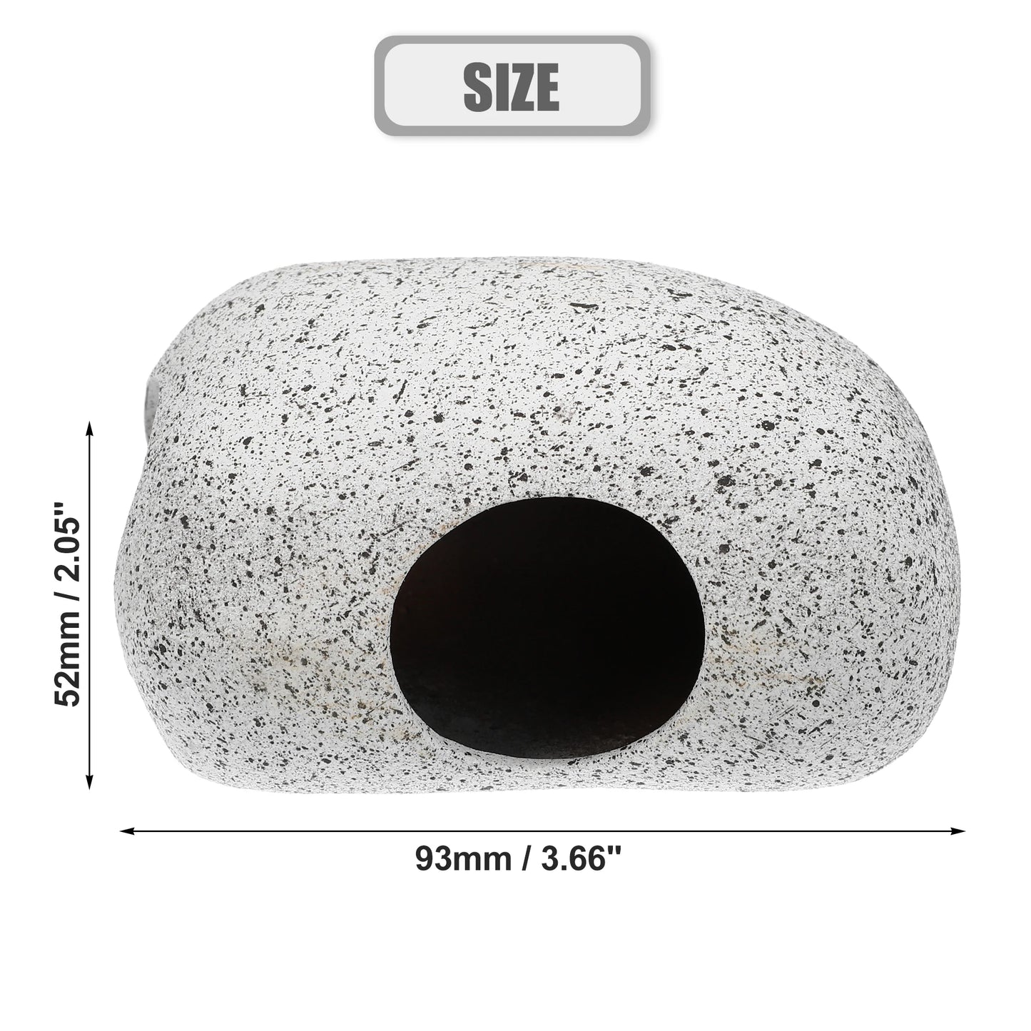 UXCELL Fish Tank Hideaway Rock Cave Ceramic Aquarium Decoration Fish Shrimps Shelter Pet Pottery House Canister Accessories