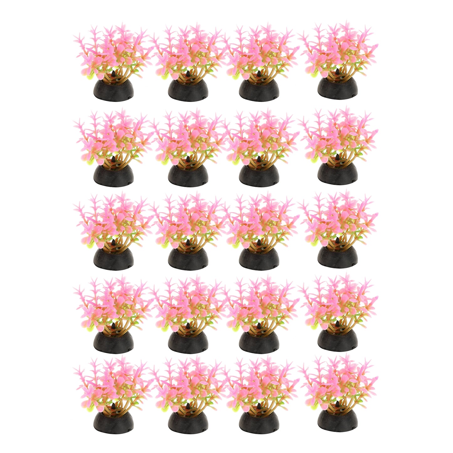 UXCELL 10/20 Pcs Aquarium Artificial Plastic Plants Water Weeds Ornament Fish Tank Plant Flower Grass Decoration Accessories