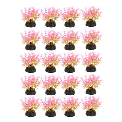 UXCELL 10/20 Pcs Aquarium Artificial Plastic Plants Water Weeds Ornament Fish Tank Plant Flower Grass Decoration Accessories