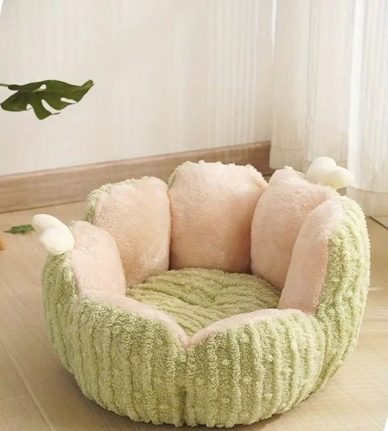 Cats Bed Plush Houses Warm Beds Winter Dog Mat Habitats All Pet Supplies House Accessories Basket Puppy Products Kitten Goods