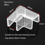 4pcs 5/6/8/10/12/15mm Transparent Anti-collision Fish Tank Corner Protector Adhesive Free Protective Cover Aquarium Accessories