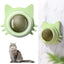 Catnip Wall Toys Rotatable Catnip Lickable Ball Cat Toys Kitten Chew Toys Teeth Cleaning Cat Bite Toy for Indoor Cats