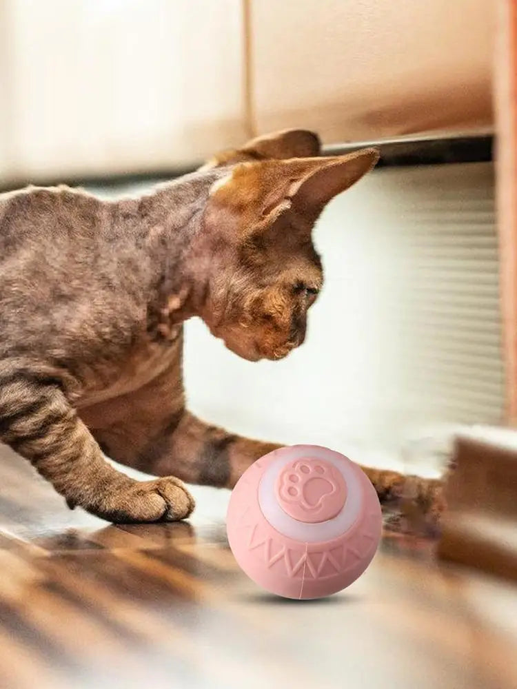 Cat Interactive Ball Intelligent Sensing Rolling Ball Toys Automatic Rolling Magic Ball Toy Rotating Ball Cat Game Accessories