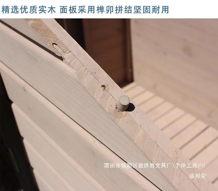 Outdoor dog house  large dog medium courtyard solid wood outdoor  sun protection rain protection villa Tongshen