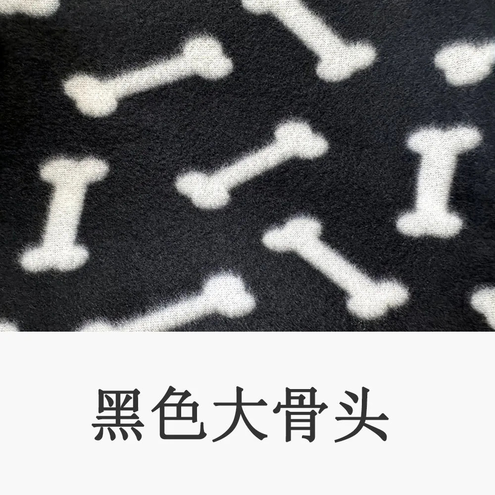 Pet Blanket Super Soft Dog Blanket with Cute Paw Print Warm Puppy Blanket Mat Bed Cover for Large Dogs Kitten Cat Small Animals