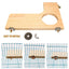 4 Pieces Hamster Wood Platform Set Wood Round Station Board L-shaped Round Hole Standing Platform Hamster Cage Accessories