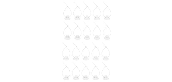 UXCELL Aquarium Clear Suction Cups Set 25mm Suction Cups Airline Tubing Holder with 30 Zip Ties Plastic Hook Suction Cup